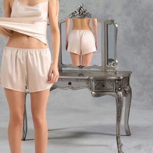 Silk-Satin Lounge Shorts NWT